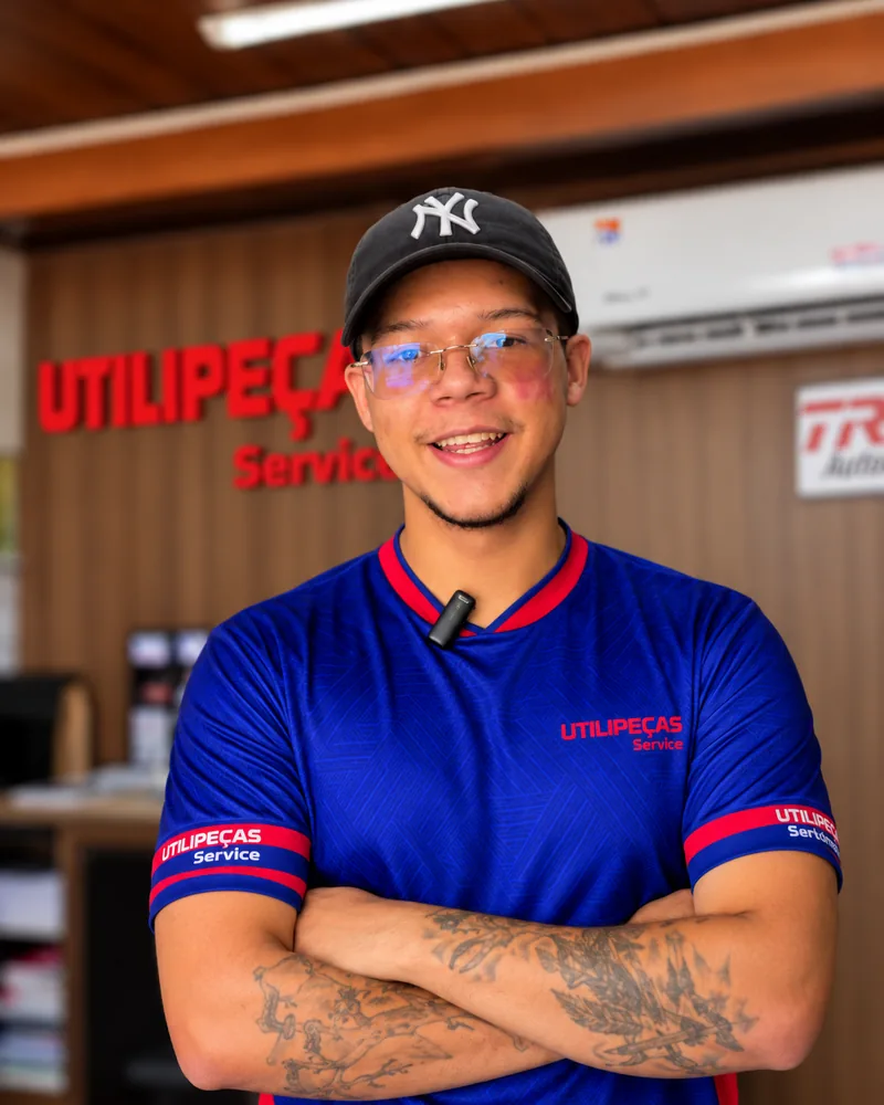 Felipe, da equipe Utilipeças