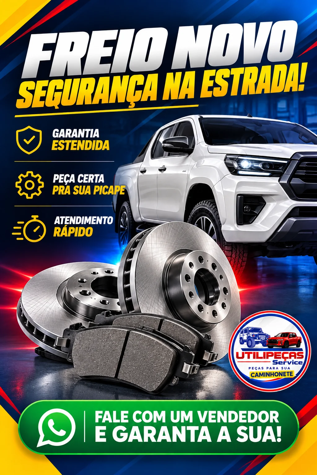 Oferta de pastilha de freio para Pick-Up